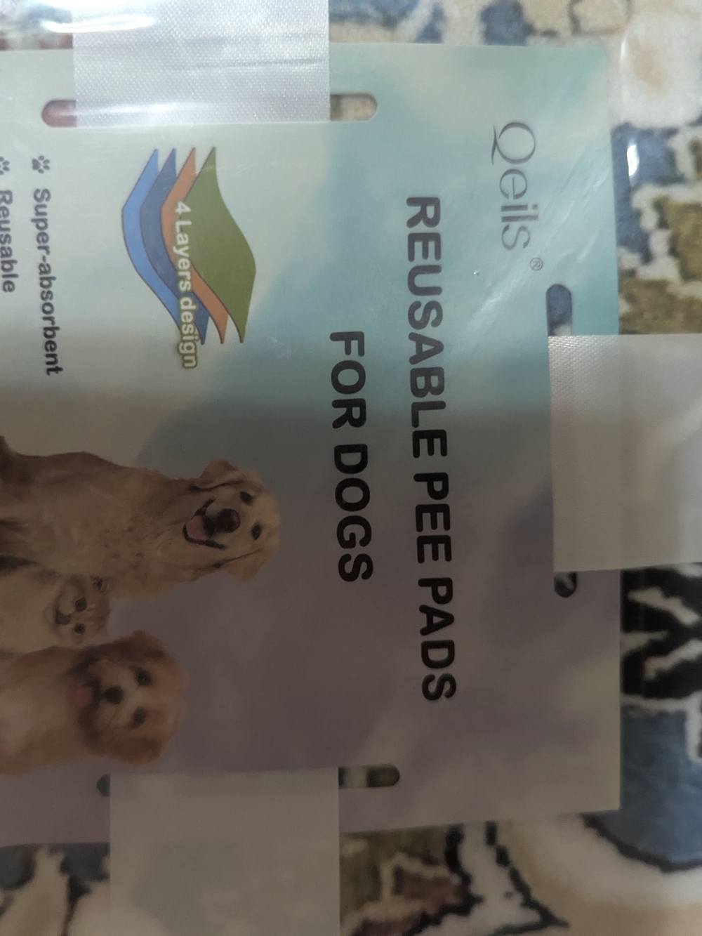 Reusable Pee Pads for Dogs - Light Blue